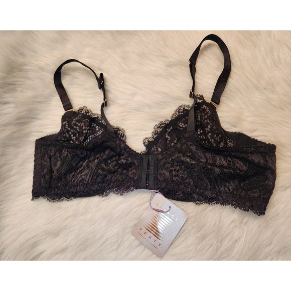 Savage x Fenty Black Lacey Bra By Rihanna 38DD - Picture 2 of 3